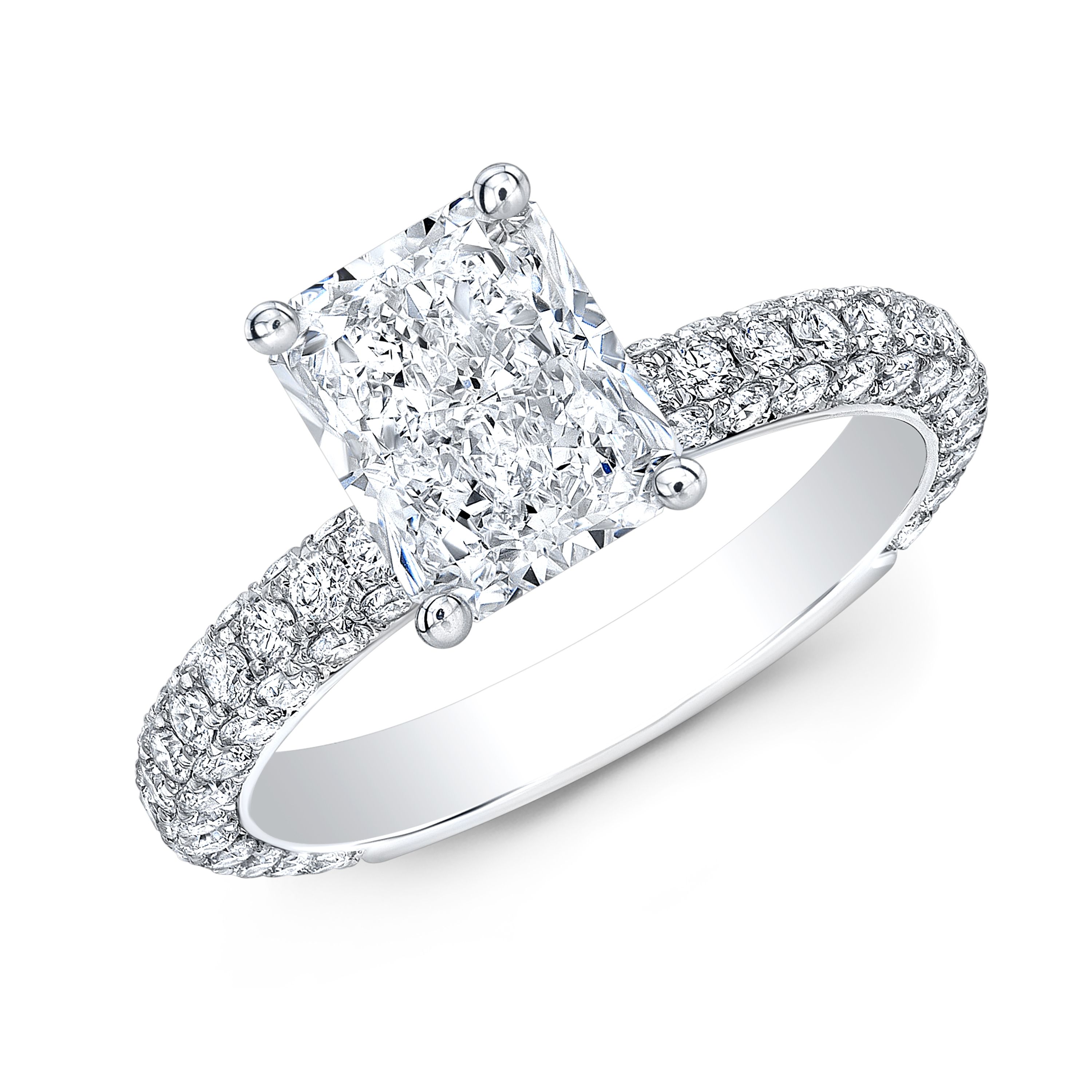 radiant cut diamond ring